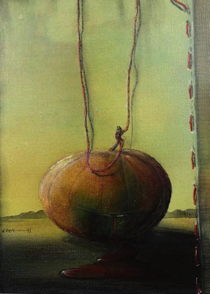 Walter Heckmann Ölgemälde Kürbis Pumpin 1978