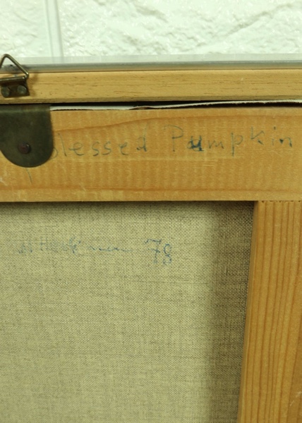 Walter Heckmann Ölgemälde Kürbis Pumpin 1978