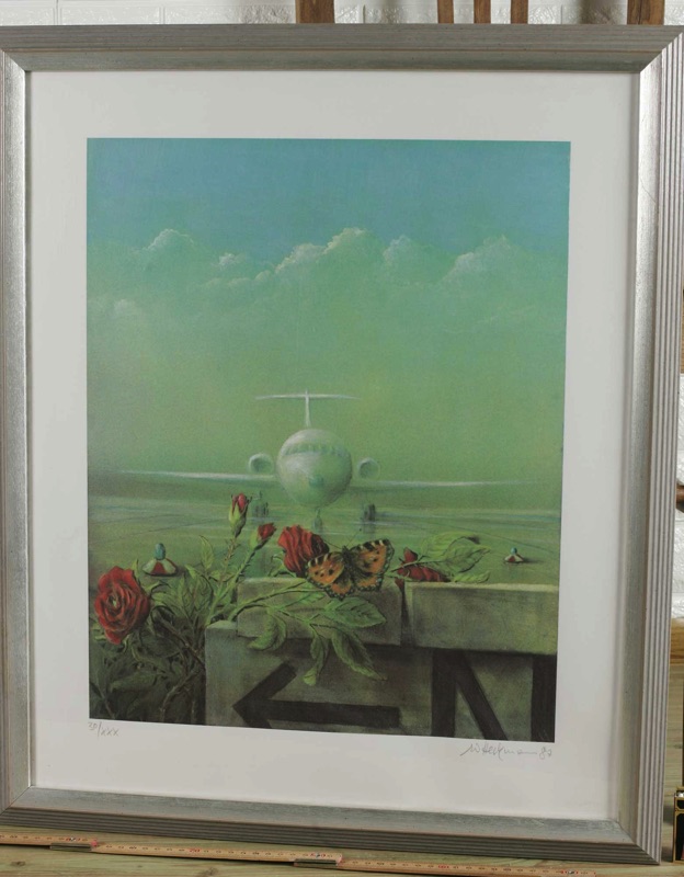 Walter Heckmann Serigraphie you are welcome 1987