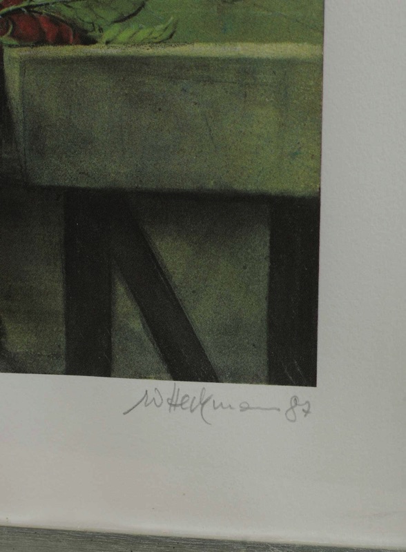 Walter Heckmann Serigraphie you are welcome 1987