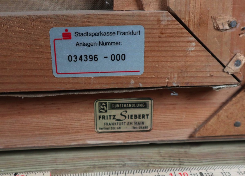 Werner Suchatzky Ölgemälde Sylt Reet gedecktes Haus
