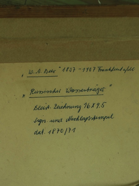 Wilhelm Amandus Beer Zeichnung antik 1871
