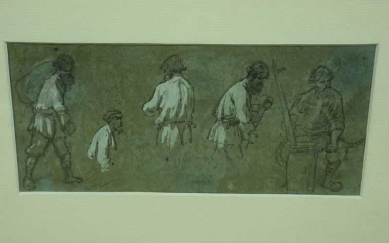 Wilhelm Amandus Beer Zeichnung antik Studie