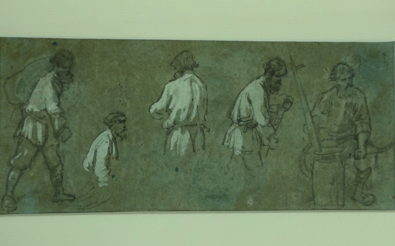 Wilhelm Amandus Beer Zeichnung antik Studie