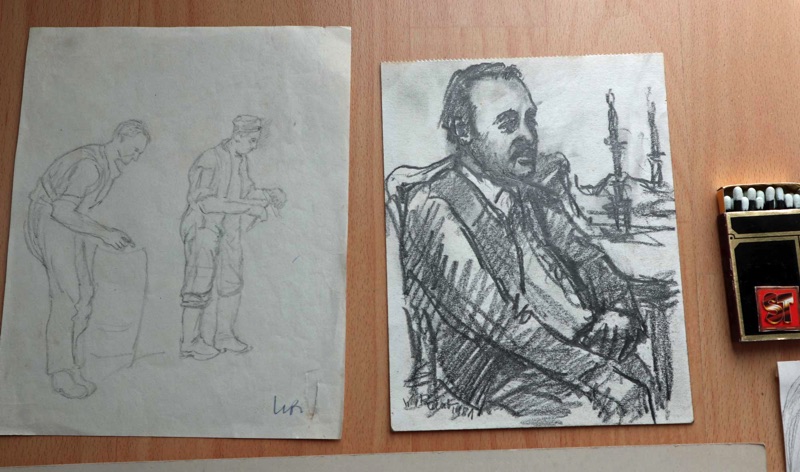 Wilhelm Raab Konvolut Zeichnungen