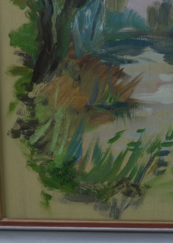Wilhelm Raab Ölgemälde 1965 Nidda