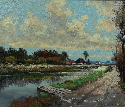 Wilhelm William van Norden Ölgemälde Landschaft