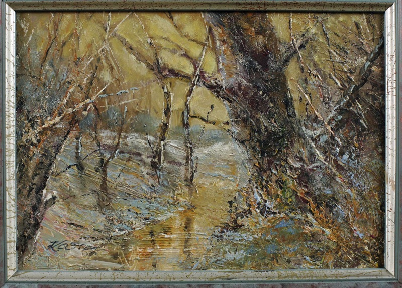 Wolfgang Kaiser Ölgemälde Landschaft