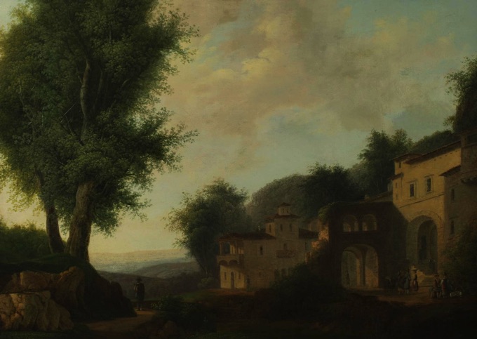Xavier Laurent Ölgemälde antik 1846 doubeliert