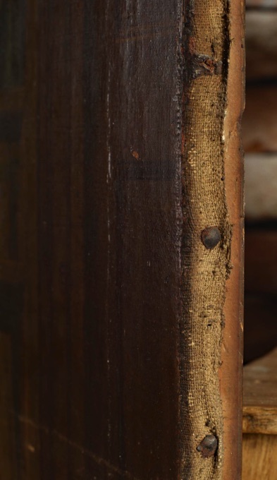 antikes Ölgemälde Portrait Bibliothek Globus