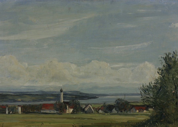signiert Ölgemälde antik Ammersee