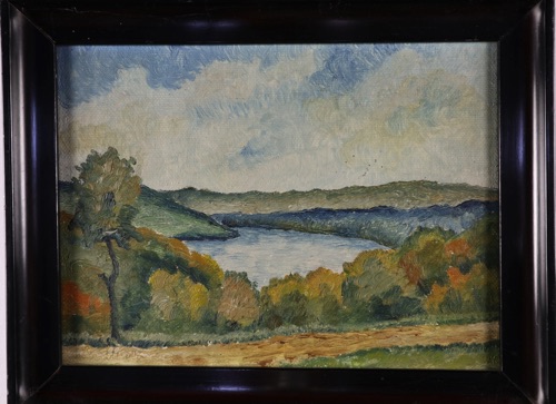 signiert Ölgemälde antik expressiv Impressionist