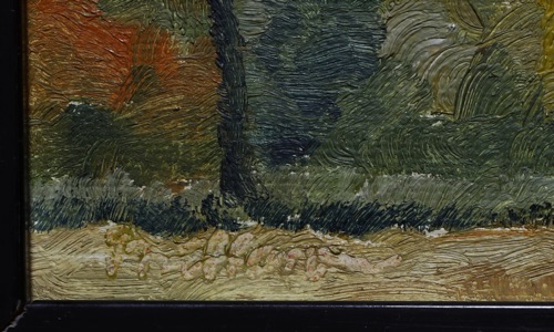 signiert Ölgemälde antik expressiv Impressionist