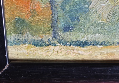 signiert Ölgemälde antik expressiv Impressionist