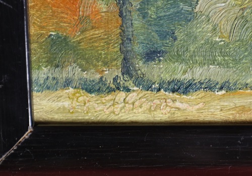 signiert Ölgemälde antik expressiv Impressionist