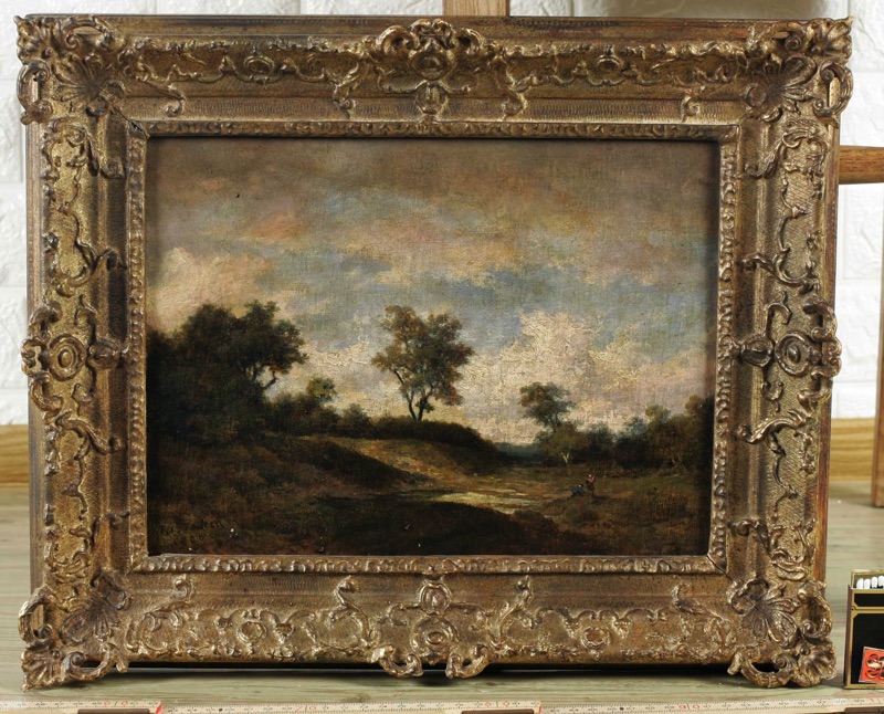 signiertes antikes Ölgemälde 1800 Sammlung Hartmann