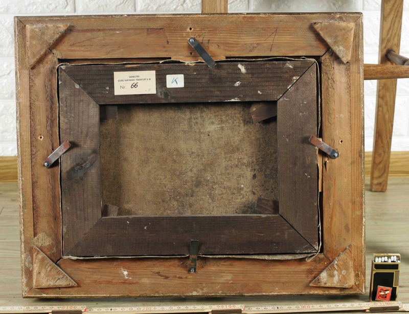 signiertes antikes Ölgemälde 1800 Sammlung Hartmann