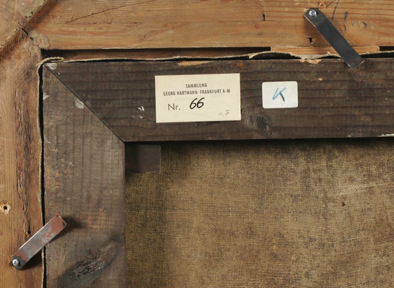 signiertes antikes Ölgemälde 1800 Sammlung Hartmann