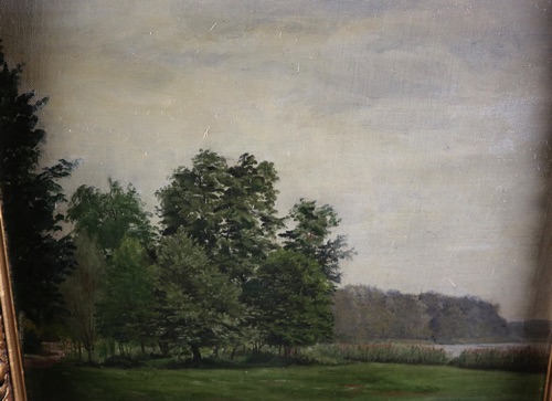 Ölgemälde antik Landschaft Rahmen painting