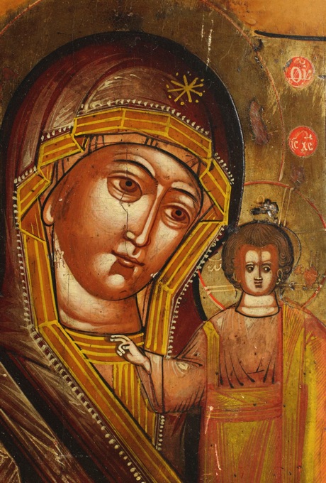 Ikone antik Mutter Gottes Jesus Christus Russland icon