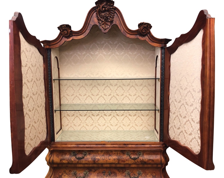 Aufsatzschrank Kabinettschrank Wurzelholz Stilmöbel Annibale Colombo