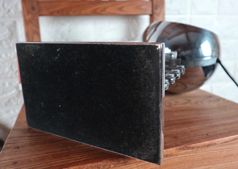 Tischlampe Scherenarm Metall vernickelt Design M Maurer