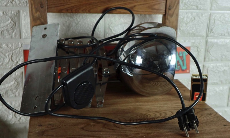 Wandlampe Scherenarm Metall vernickelt Design M Maurer