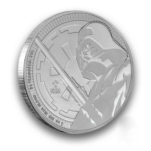 1oz Star Wars Darth Vader 2018 Silbermünze Queen Elizabeth II two dollars Neuseeland