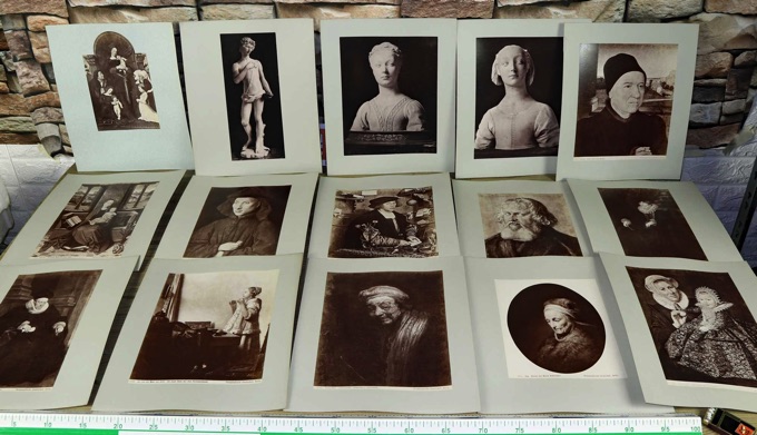 Sammlung 72 Albumin Fotos antik von Grunelius Gemälde
