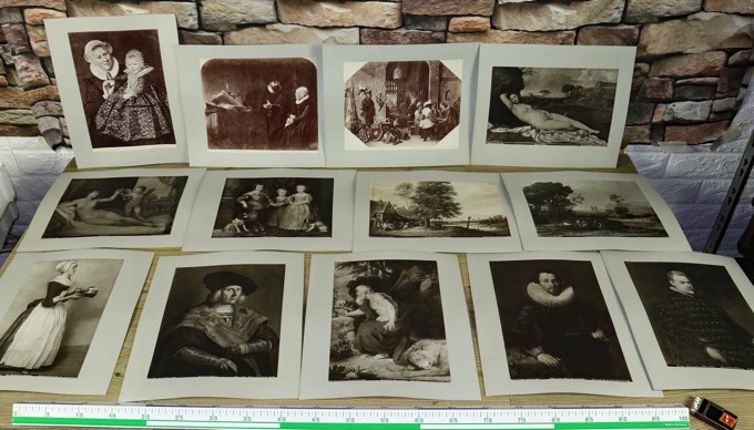 Sammlung 72 Albumin Fotos antik von Grunelius Gemälde