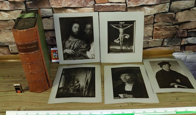 Sammlung 72 Albumin Fotos antik von Grunelius Gemälde