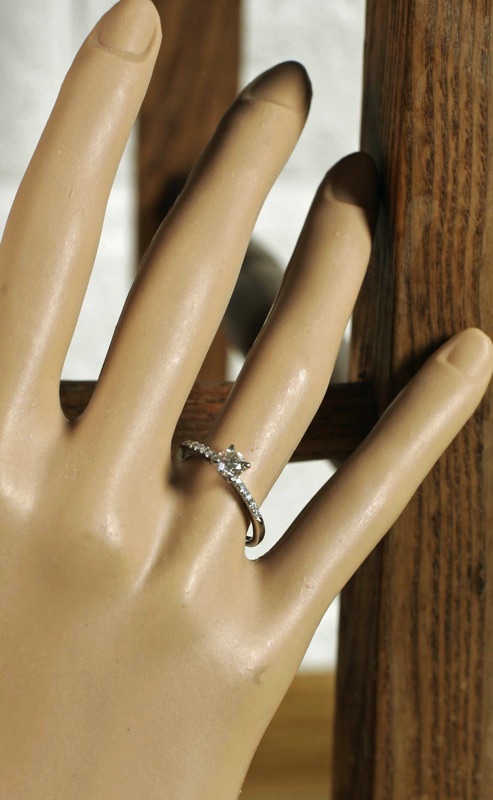 Brillantring Weissgold