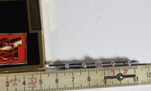 Brosche Nadel Weißgold 750 Brillanten