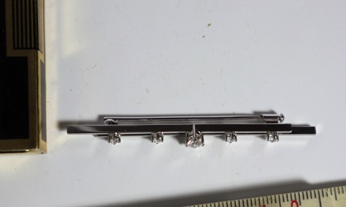 Brosche Nadel Weißgold 750 Brillanten