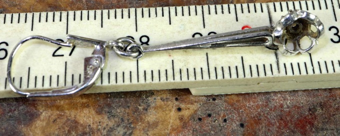 GLL Ohrhänger Weißgold 585 Brillant Ohrschmuck vintage