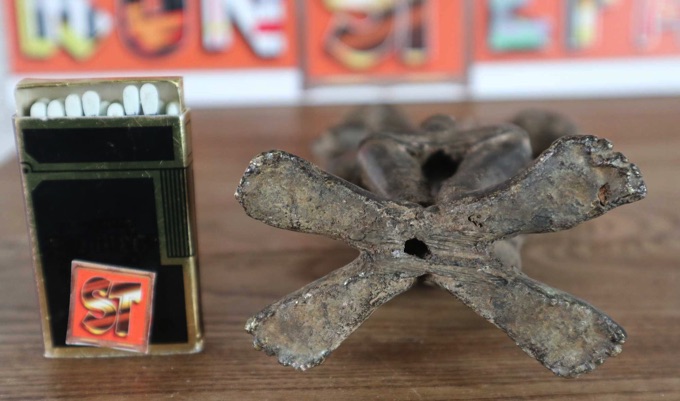 Afrika Bronze Figur Doppelköpfiger Vere