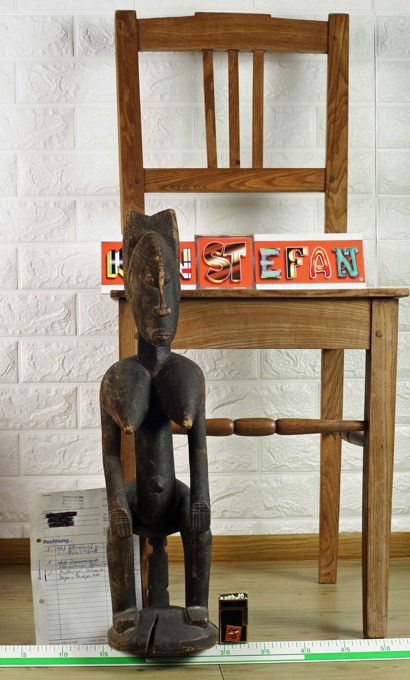 Afrika Mutterfigur Holz Skulptur Dogon Mali Rechnung von 1985 3500DM