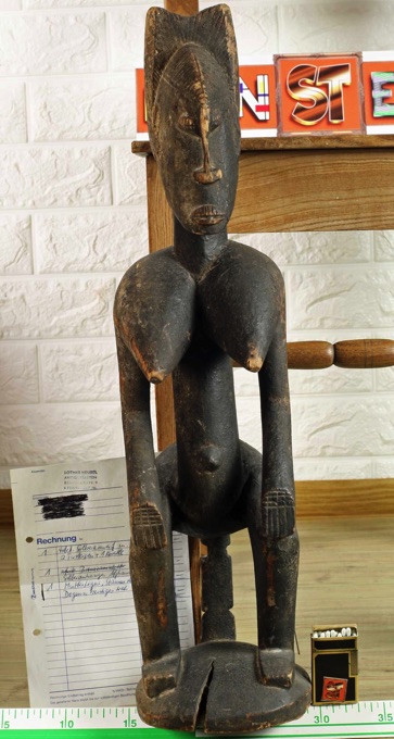 Afrika Mutterfigur Holz Skulptur Dogon Mali Rechnung von 1985 3500DM
