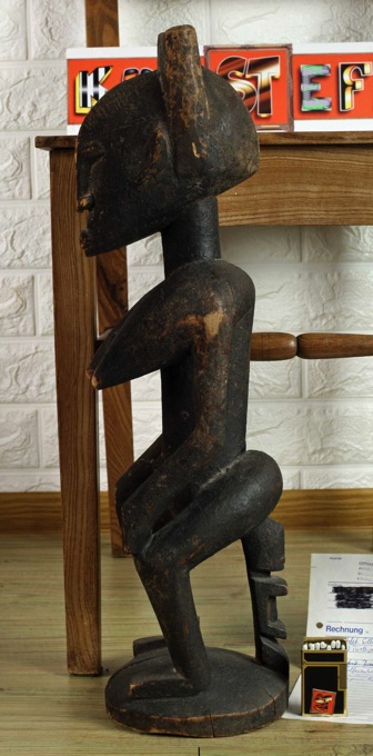 Afrika Mutterfigur Holz Skulptur Dogon Mali Rechnung von 1985 3500DM