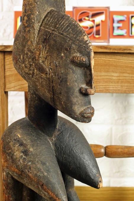Afrika Mutterfigur Holz Skulptur Dogon Mali Rechnung von 1985 3500DM
