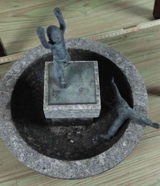 Alfred Zschorsch Bronze Radschläger Brunnen Düsseldorf