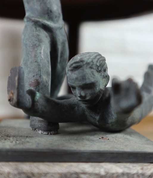 Alfred Zschorsch Bronze Radschläger Brunnen Düsseldorf