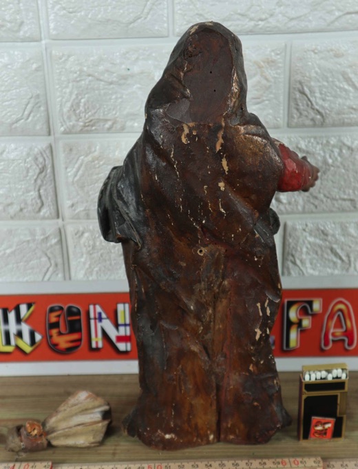 Barbara Maria Holz Schnitzerei antik