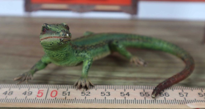 Bronze Salamander Eidechse antik