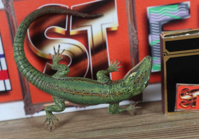 Bronze Salamander Eidechse antik