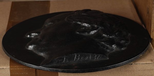 Fritz Best Eisenrelief Goethe