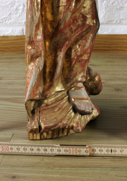Holz Skulptur Maria Strahlenkranz Konsole
