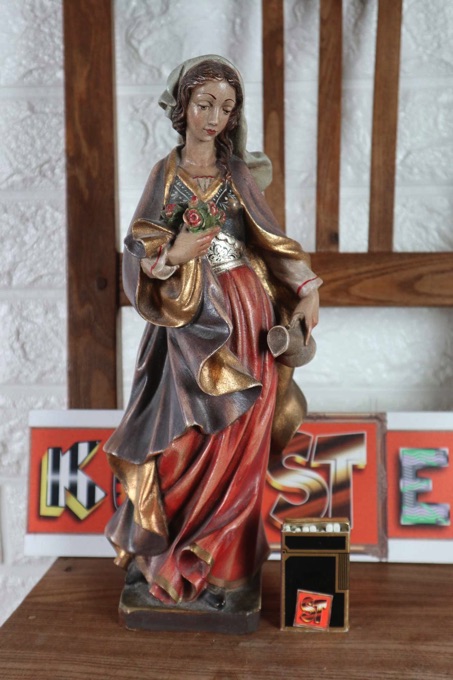 Holzfigur Oberammergau Allegorie Sommer