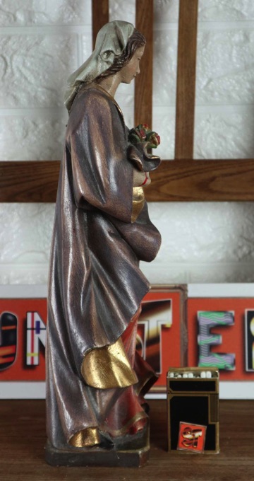 Holzfigur Oberammergau Allegorie Sommer