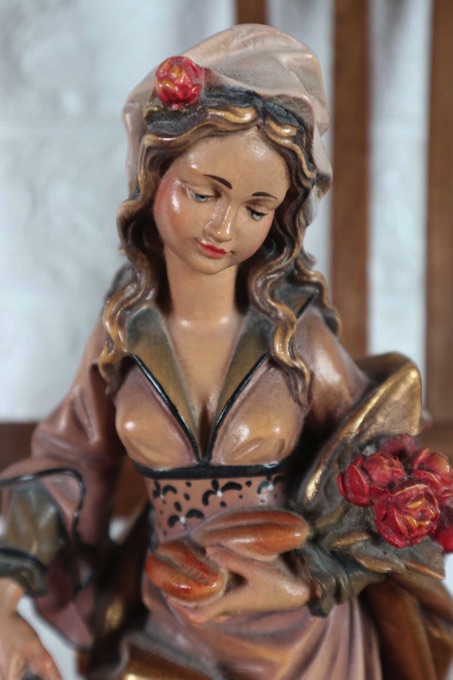 Holzfigur Oberammergau Kraus Allegorie Sommer